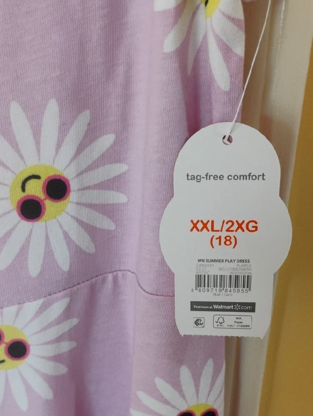 wonder nation Lilac Daisy Print Sleeveless Dress